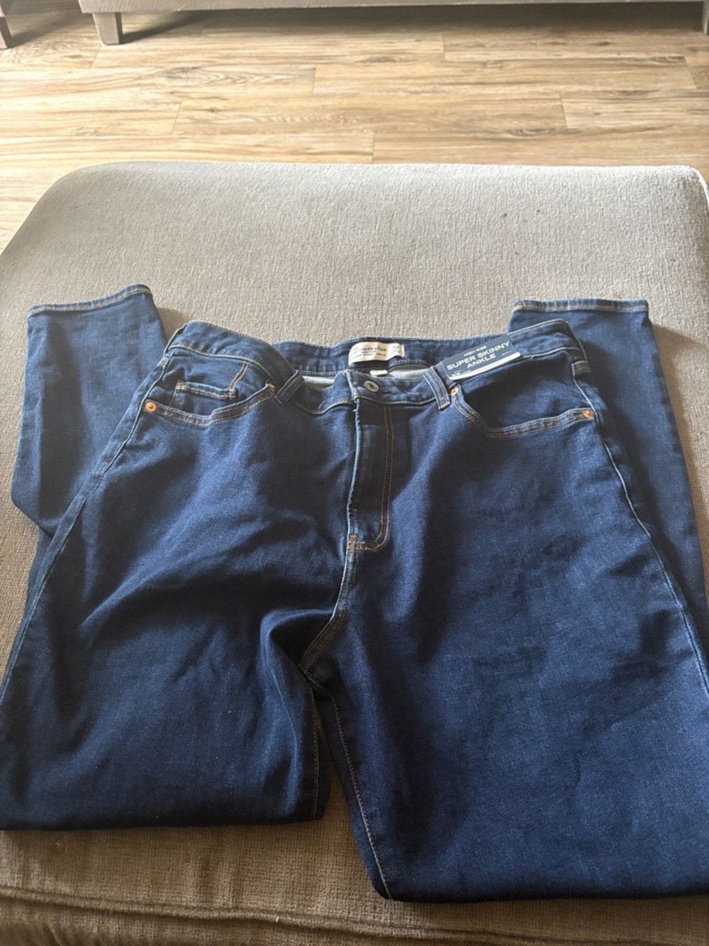 Abercrombie & Fitch Curve Love high rise super skinny ankle jeans